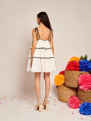 Gabriel Cami Mini Dress Pearled White / Z