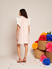 Delice Taffeta Mini Dress Pale Pink / Z