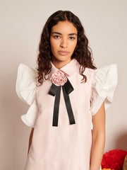 Delice Taffeta Mini Dress Pale Pink / Z