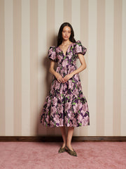 Floraison Jacquard ミディワンピース