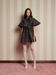 Canopy Jacquard ミニワンピース