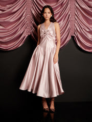 Muse Taffeta Midi Dress Pale Pink / Z