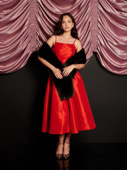 Quartet Taffeta ミディワンピース