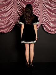 City Velvet Mini Dress Coal Black / Z