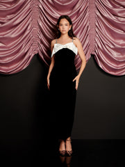 Kelly Velvet マキシワンピース