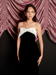 Kelly Velvet Maxi Dress Coal Black / Z