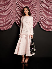 Gloss Jacquard ミディワンピース