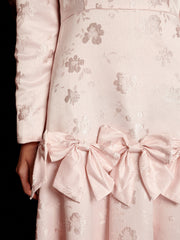 Gloss Jacquard Midi Dress Nude Pink / Z