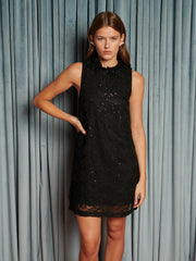 Eclipse Lace Mini Dress Coal Black / Z