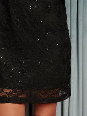 Eclipse Lace Mini Dress Coal Black / Z