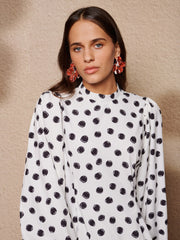 Illume Spot Mini Dress Black Spot, Ivory / Z