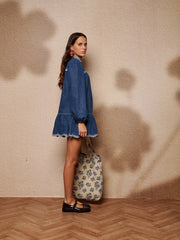 Haze Denim Mini Dress Washed Blue / Z