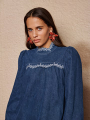 Haze Denim Mini Dress Washed Blue / Z