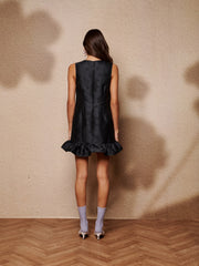 Glow Flora Mini Dress Coal Black / Z