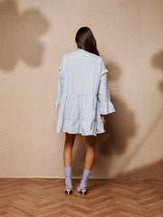 Dawn Stripe Mini Dress Light Blue / Z