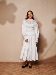 Light Language Shirring マキシワンピース