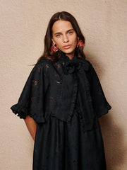 Solace Bow Midi Dress Coal Black / Z