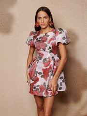 Good Days Jacquard Mini Dress Baby Pink / Z