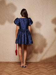 Memories Bow Mini Dress Navy Blue / Z