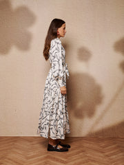 Amara Bow Maxi Dress Vintage Cream / Z