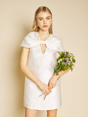 Opaline Embellished Mini Dress Pearled White / Z