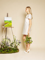 Opaline Embellished Mini Dress Pearled White / Z