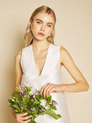 Opaline Embellished Mini Dress Pearled White / Z