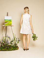 Gardenia Gem Mini Dress Pearled White / Z