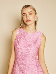 Céleste Gem Jacquard Mini Dress Flamingo Pink / Z