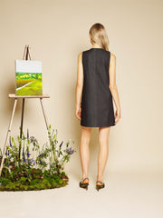 Rosemary Denim Mini Dress Coal Black / Z