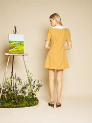Jewel Canvas Mini Dress Mustard Yellow / Z