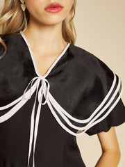 Primrose Collar Midi Dress Coal Black / Z