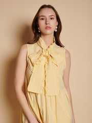 Buttermilk Bow Mini Dress Honey Yellow / Z
