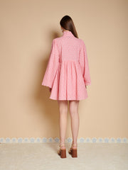 Keepsake Bow Mini Dress Geranium Pink / Z