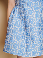 Bilberry Jacquard Mini Dress True Blue / Z