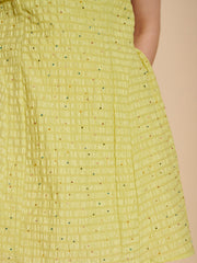 Ronja Bead Mini Dress Lime Green / Z