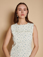 Dalarna Ditsy Mini Dress Ditsy In Pink / Z