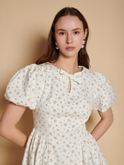 Elin Ditsy Mini Dress Ditsy In Pink / Z