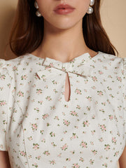 Elin Ditsy Mini Dress Ditsy In Pink / Z