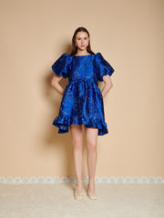 Watercolour Jacquard ミニワンピース
