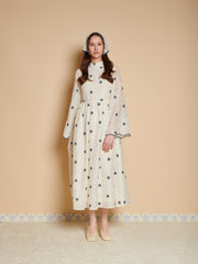 Livia Embroidered ミディワンピース