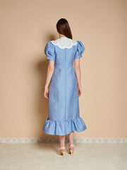 Alice Jacquard Midi Dress Cornflower Blue / Z