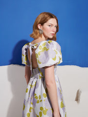 Fig Flora Jacquard Midi Dress Lilac / Z