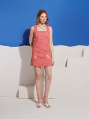 Island Life Embroidered ミニワンピース