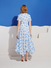 Siro Print Maxi Dress White / Z