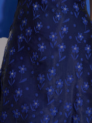 Azure Jacquard Midi Dress Cobalt Blue / Z