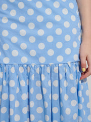 Seaglass Spot Midi Dress Baby Blue / Z