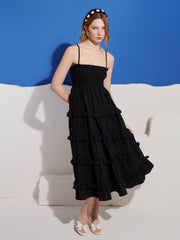 Sandstone Tassel Midi Dress Black / Z
