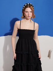 Sandstone Tassel Midi Dress Black / Z