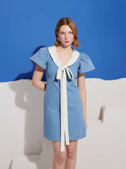 Kasos Denim Bow ワンピース